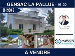 maison ancienne à la vente -   16130  GENSAC LA PALLUE, surface 174 m2 vente maison ancienne - UBI442523918